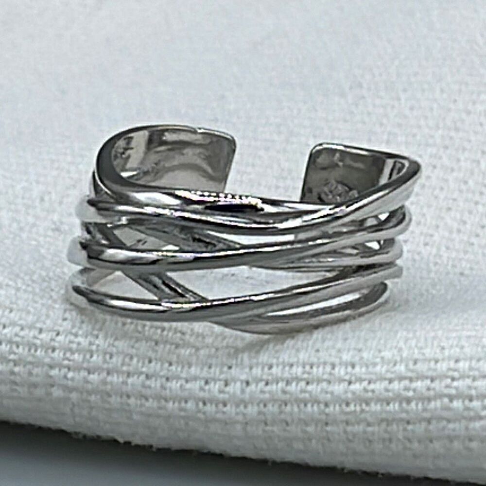 Sterling silver layered ring size 8.5